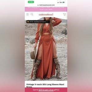 Brand New, Never Open Silt V Neck Maxi Dress